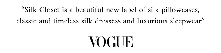 Silk Closet is a beautiful collection of silk apparel and accessories. Featured in Vogue 