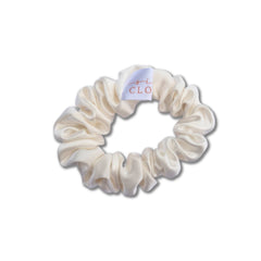 Silk closet ivory hair scrunchie