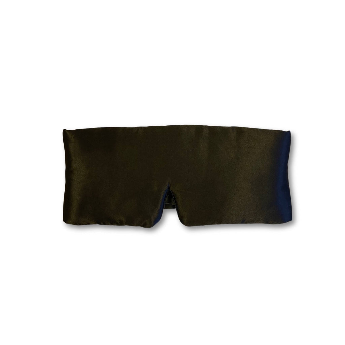 Black sleep silk eye mask wraparound for a restful sleep