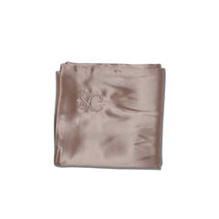 Parisian Peony silk pillowcase by Silk Closet for ageless skin and healthy hair. Folded up.