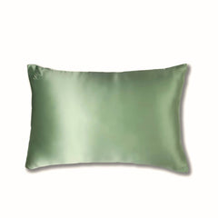 Silk Closet pistachio green silk pillowcase for smooth skin and healthy hair.