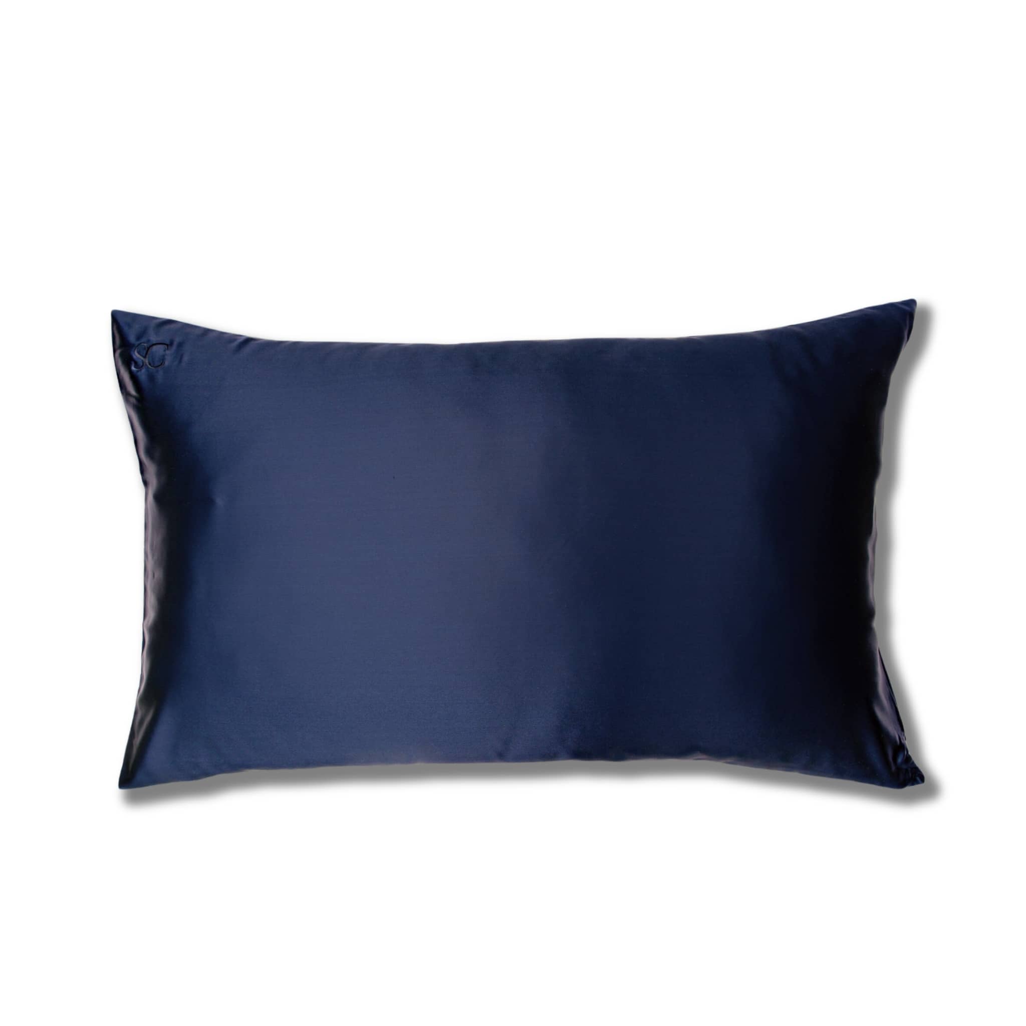 Silk Closet navy blue silk pillowcase. 22 momme. Pure luxury