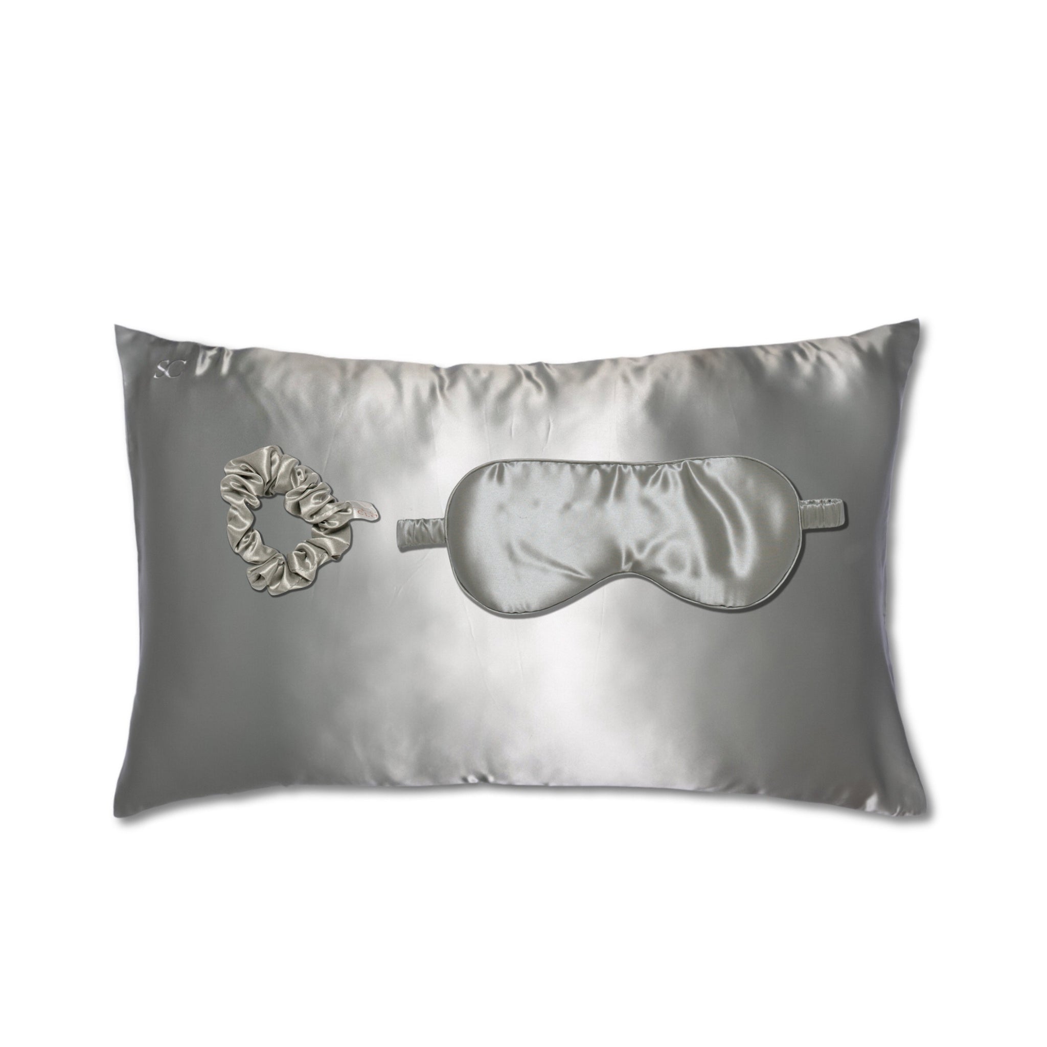 silk closet silver pillowcase set